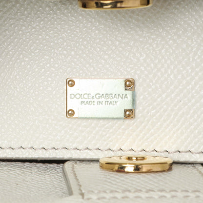 Exclusive Dolce & Gabbana White Dauphine Miss Sicily Satchel — Alternate View 9
