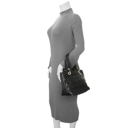 Exclusive Christian Dior Black Lambskin Cannage Soft Lady Dior — Alternate View 11