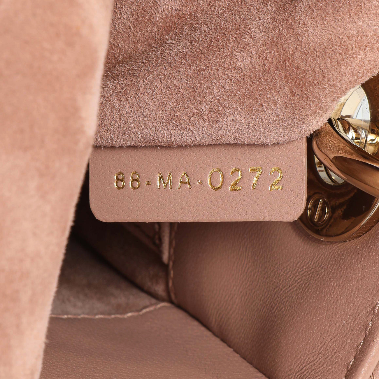 Exclusive Christian Dior Blush Lambskin Cannage Small My ABCDior Lady Dior — Lifestyle View