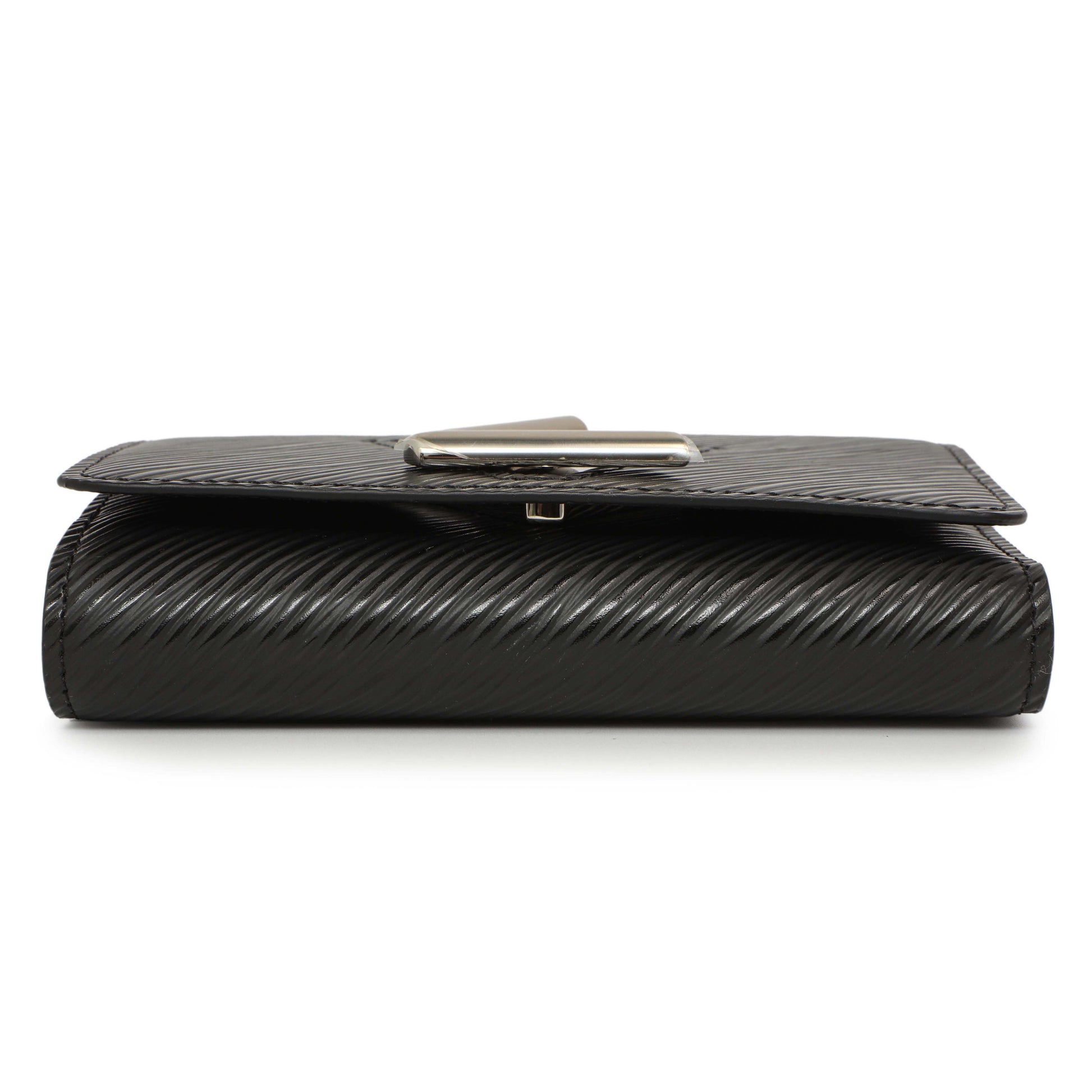 Exclusive Louis Vuitton Black Epi Twist XS Wallet — Back View