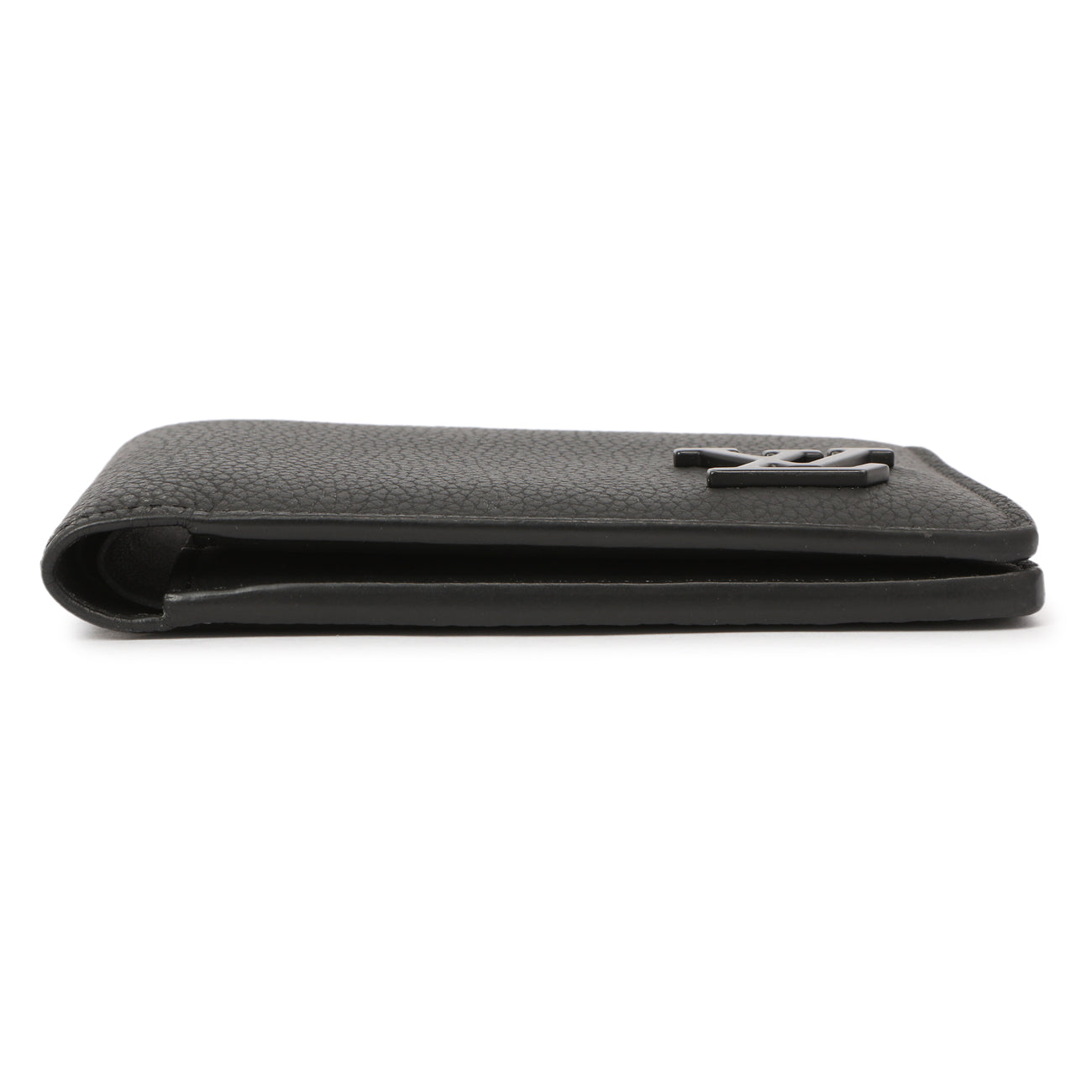 Exclusive Louis Vuitton Black Calfskin Aerogram Multiple Wallet — Back View