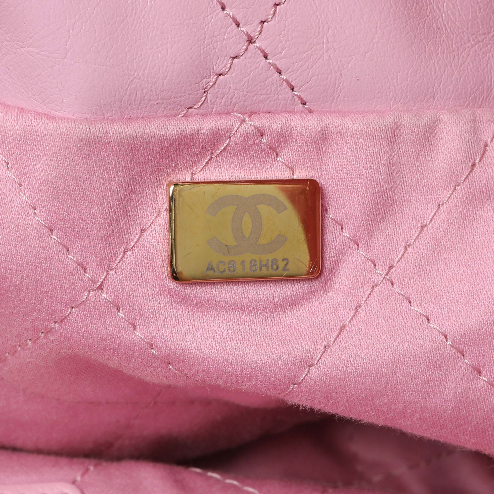 Exclusive Chanel Pink Shiny Calfskin Large Chanel 22 — Alternate View 10