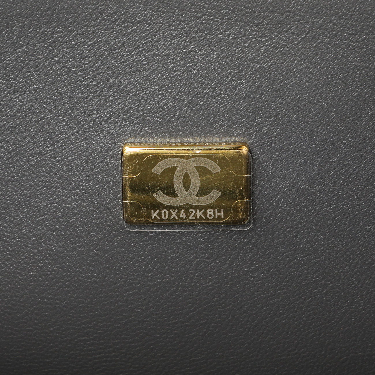 Exclusive Chanel Dark Grey Quilted Caviar Medium Boy Bag — Alternate View 7