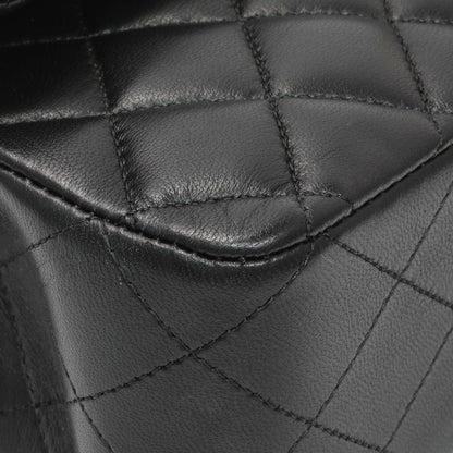 Exclusive Chanel Black Quilted Lambskin Medium Double Flap — Top View