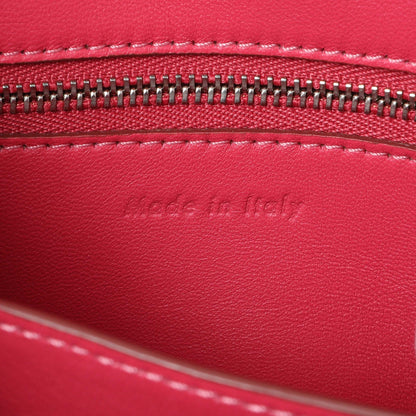 Exclusive Celine Pink Box Calfskin Small Classic Box Flap Bag — Lifestyle View