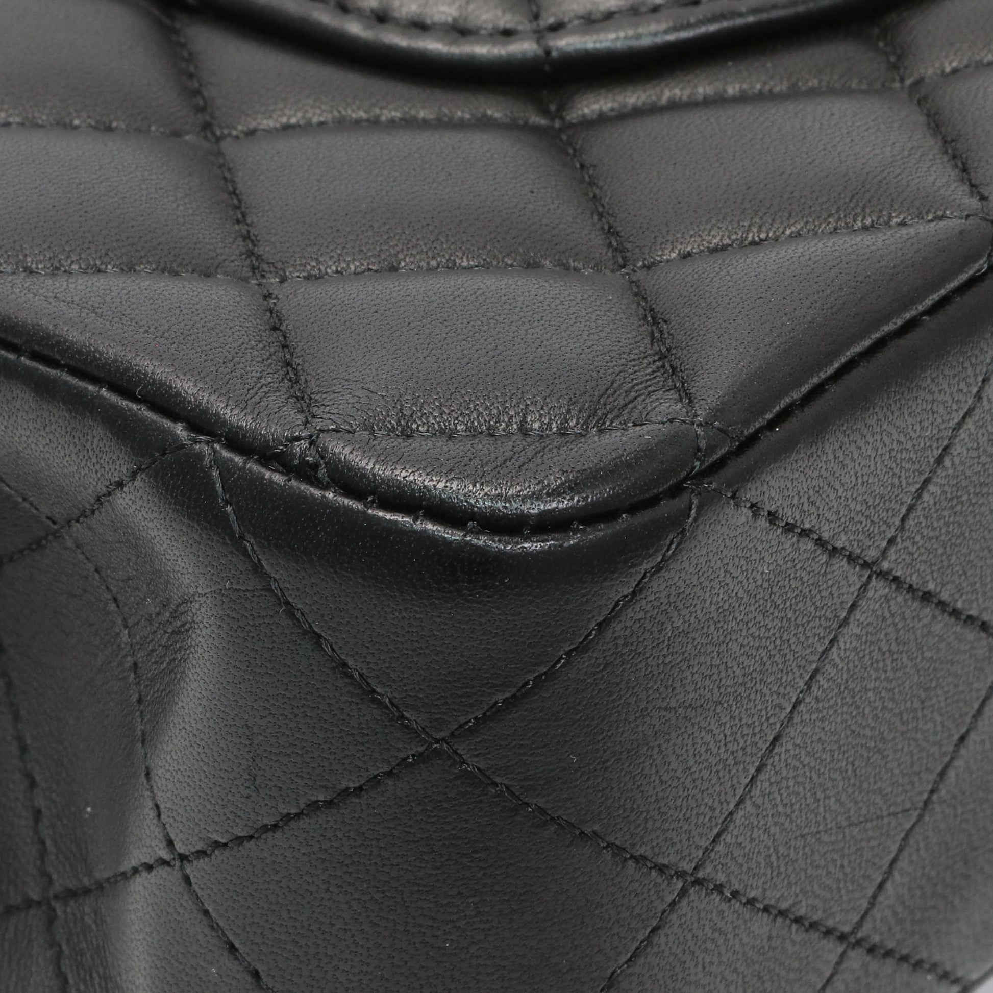 Exclusive Chanel Black Quilted Lambskin Medium Double Flap — Lifestyle View
