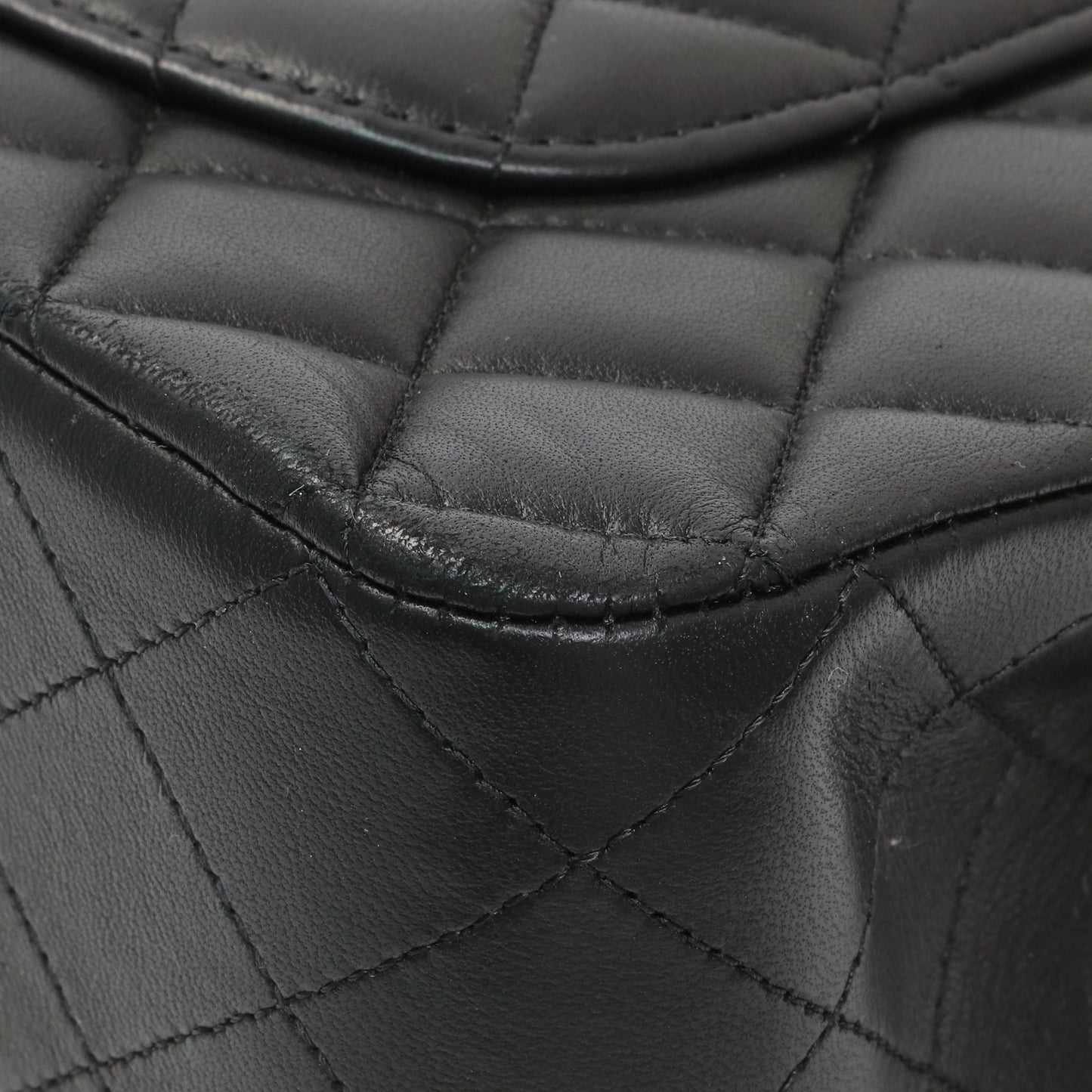 Exclusive Chanel Black Quilted Lambskin Medium Double Flap — Alternate View 7