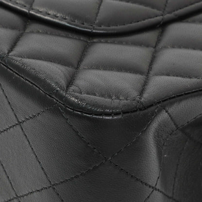 Exclusive Chanel Black Quilted Lambskin Medium Double Flap — Alternate View 7