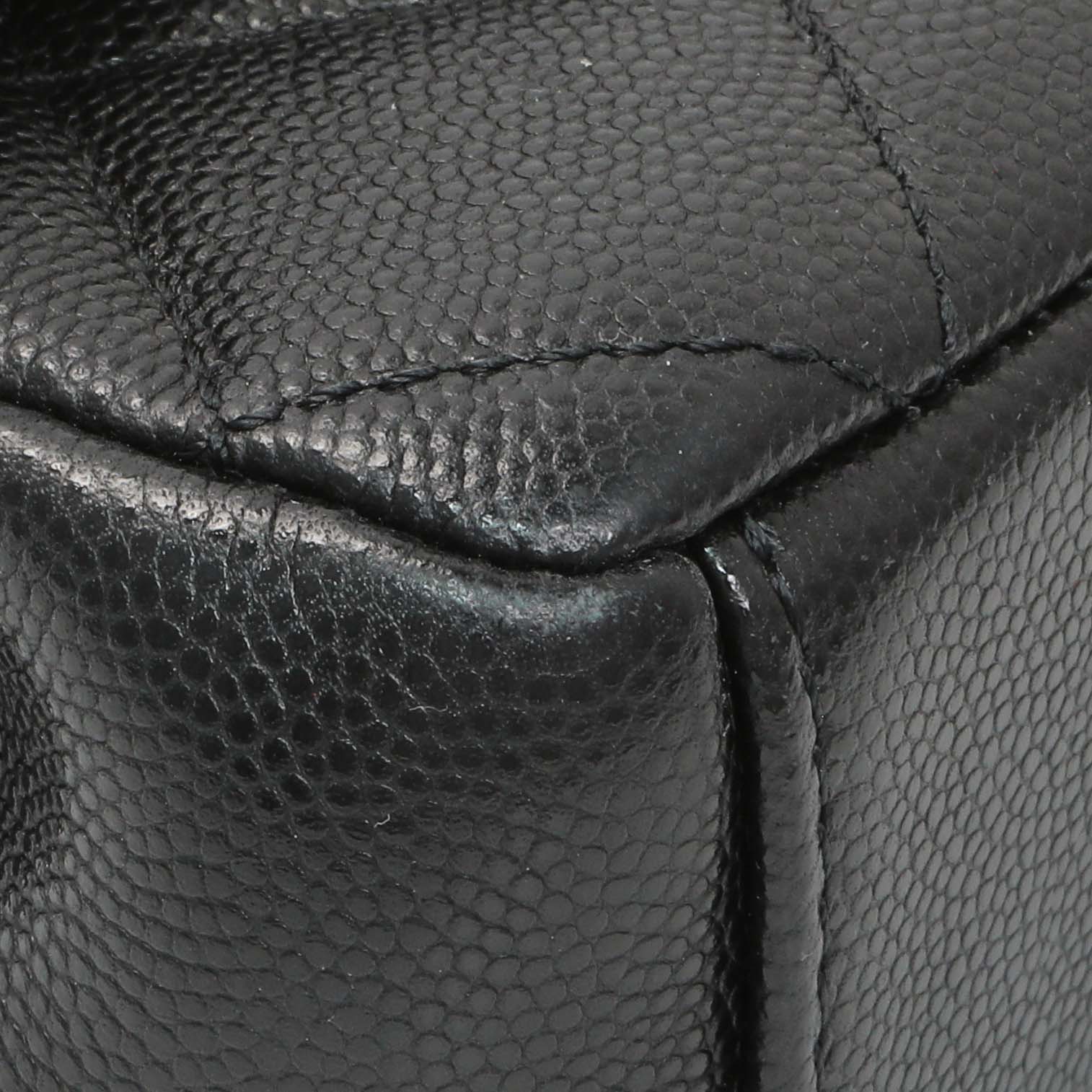 Exclusive Chanel Black Caviar Quilted My Everything Small Flap — Top View