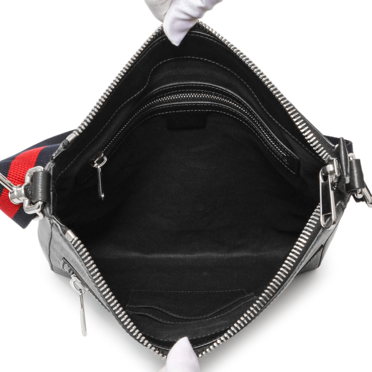 Exclusive Gucci GG Supreme Monogram Web Flat Messenger Bag — Alternate View 8