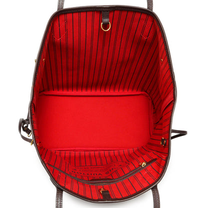 Exclusive Louis Vuttion Damier Ebene Neverfull MM — Alternate View 8