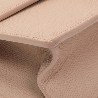 Exclusive Christian Dior Blush Grained Calfskin 30 Montaigne Chain Flap Bag — Top View