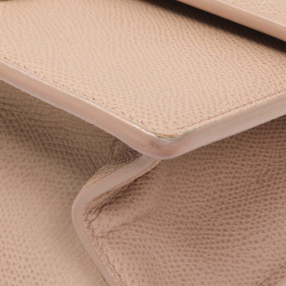 Exclusive Christian Dior Blush Grained Calfskin 30 Montaigne Chain Flap Bag — Detail View
