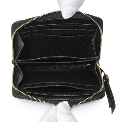 Exclusive Louis Vuitton Black Empreinte Zippy Coin Purse — Top View