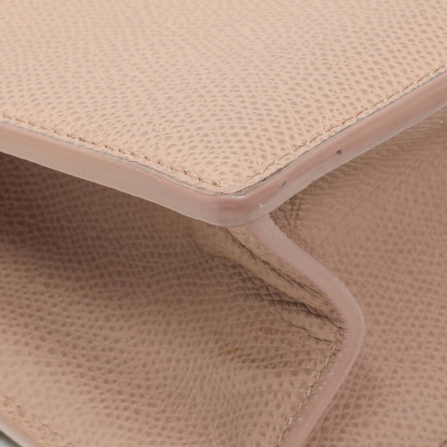 Exclusive Christian Dior Blush Grained Calfskin 30 Montaigne Chain Flap Bag — Lifestyle View