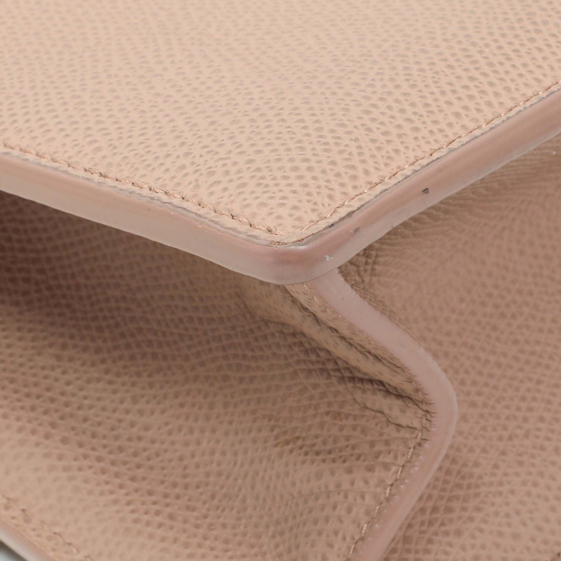 Exclusive Christian Dior Blush Grained Calfskin 30 Montaigne Chain Flap Bag — Lifestyle View