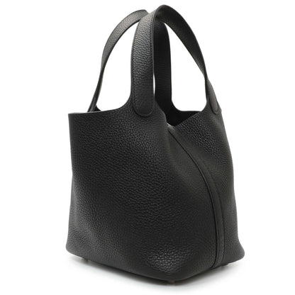 Exclusive Hermes Black Clemence Picotin Lock 18 — Side View