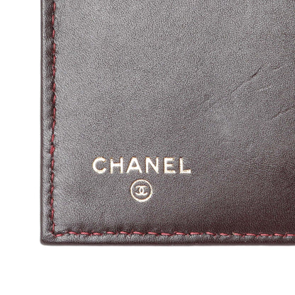 Exclusive Chanel Black Quilted Caviar Large Flap Wallet — Detail View