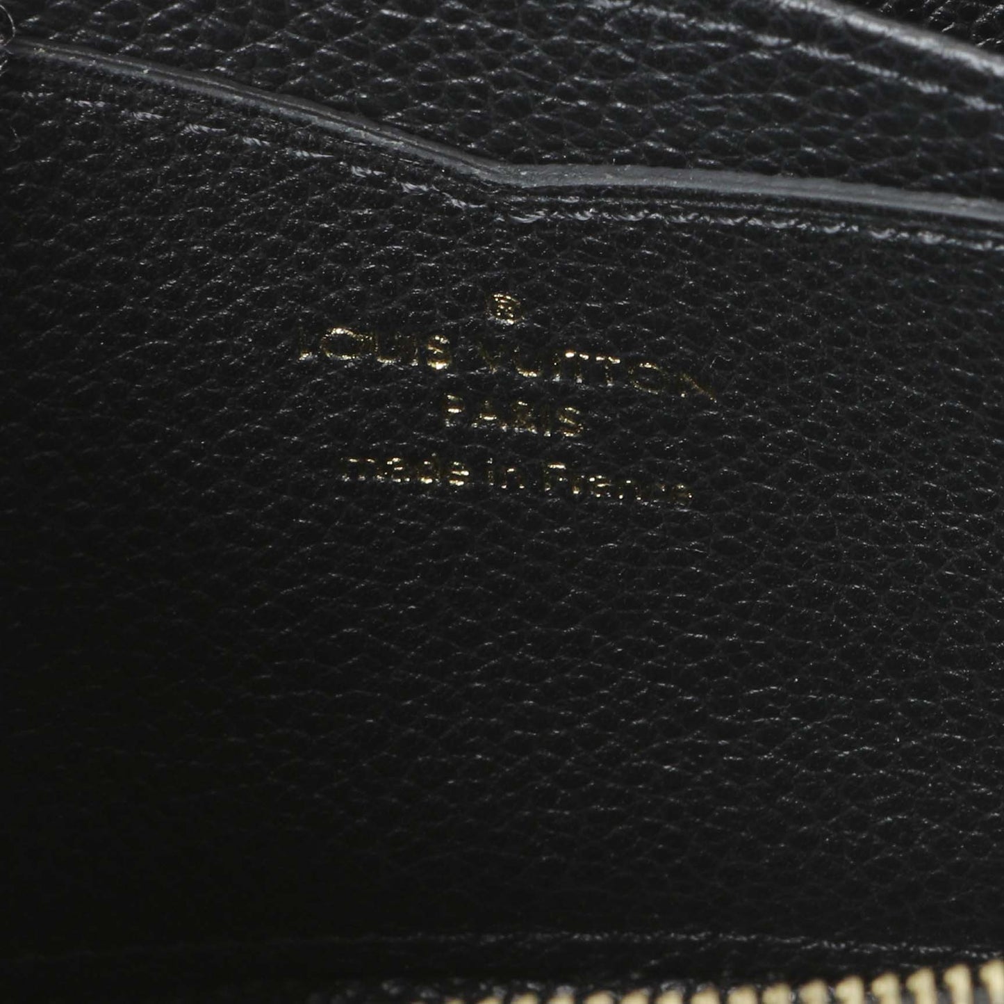 Exclusive Louis Vuitton Black Empreinte Zippy Coin Purse — Detail View