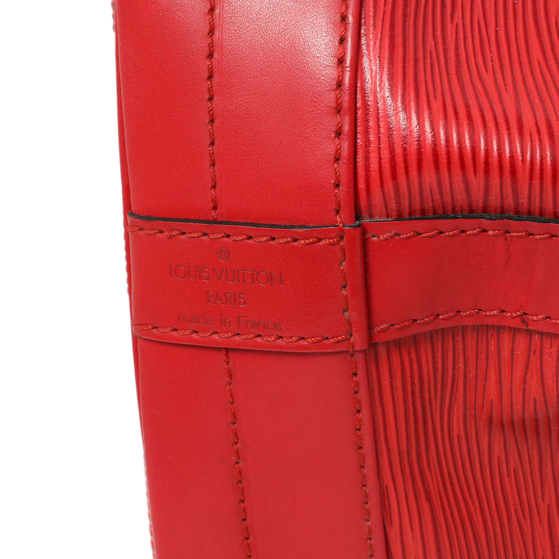 Exclusive Louis Vuitton Red Epi Noe — Alternate View 9
