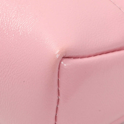 Exclusive Chanel Pink Shiny Crumpled Calfskin Quilted Nano 31 Shopping Bag — Detail View