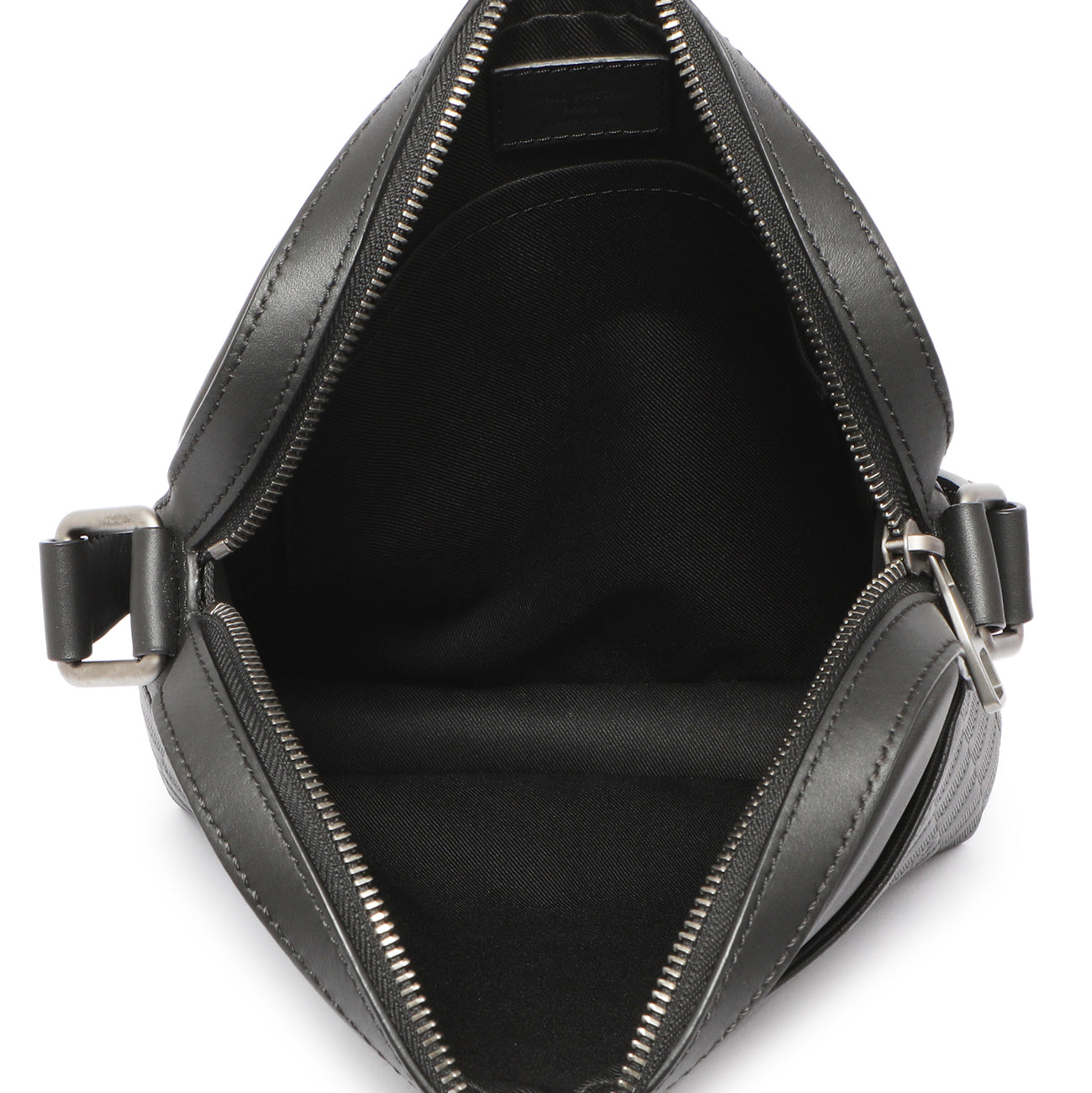 Exclusive Louis Vuitton Onyx Damier Infini District Pochette — Top View