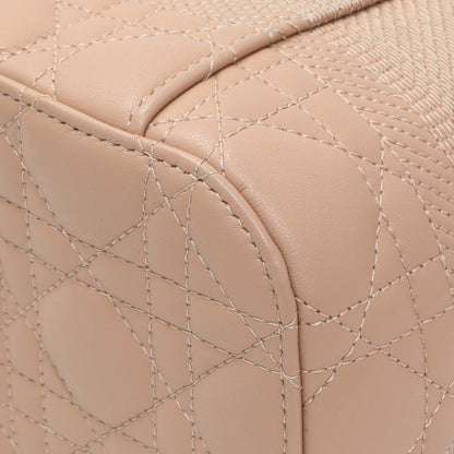 Exclusive Christian Dior Pink Lambskin Cannage Small Diortravel Vanity Case Cloud — Alternate View 7