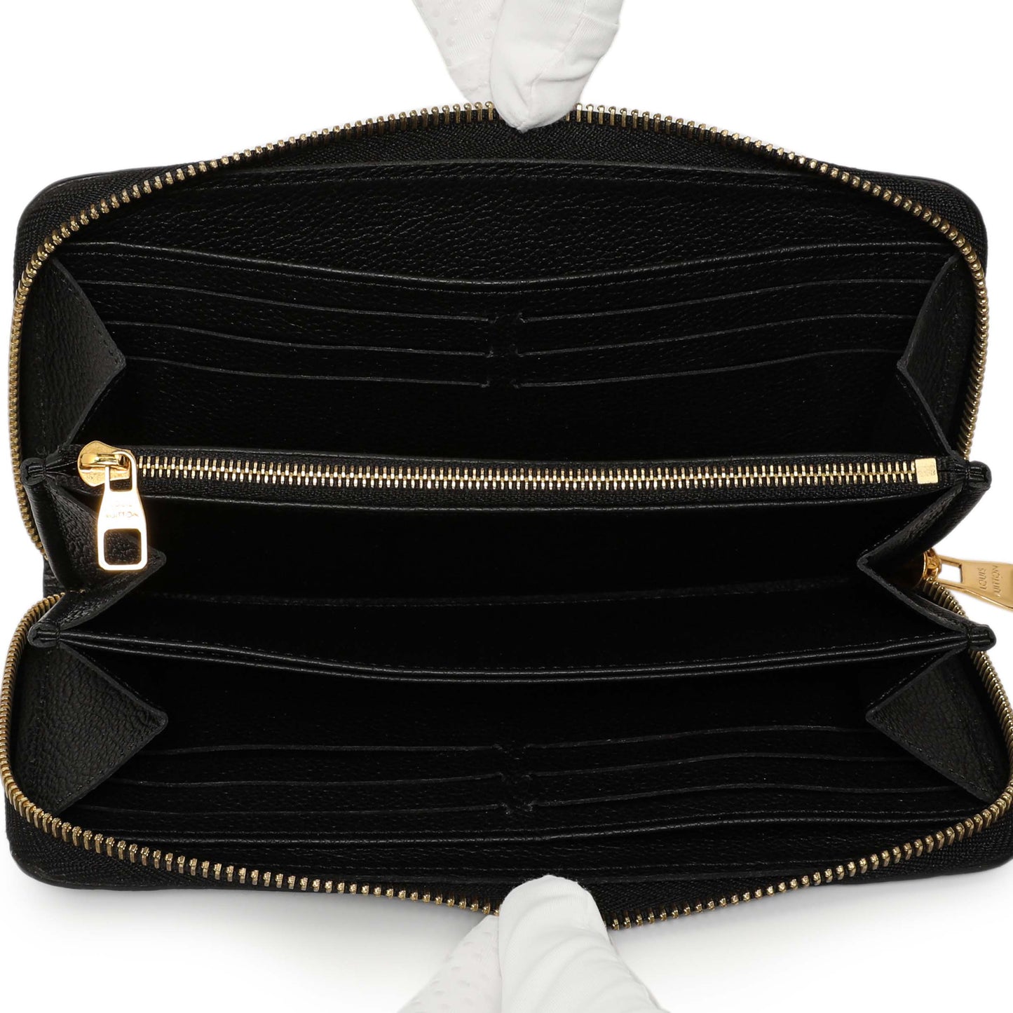 Exclusive Louis Vuitton Black Empreinte Zippy Wallet — Alternate View 12