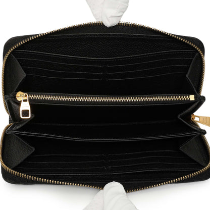 Exclusive Louis Vuitton Black Empreinte Zippy Wallet — Alternate View 12