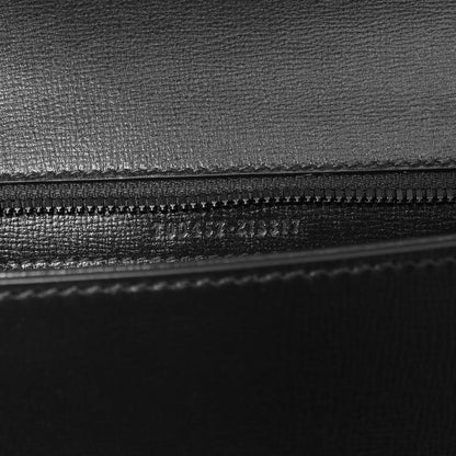 Exclusive Gucci Black Azalea Calfskin Web Monochrome Horsebit 1955 Shoulder Bag — Lifestyle View