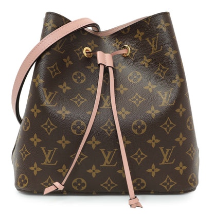 Exclusive Louis Vuitton Rose Poudre Monogram Neonoe MM — Front View