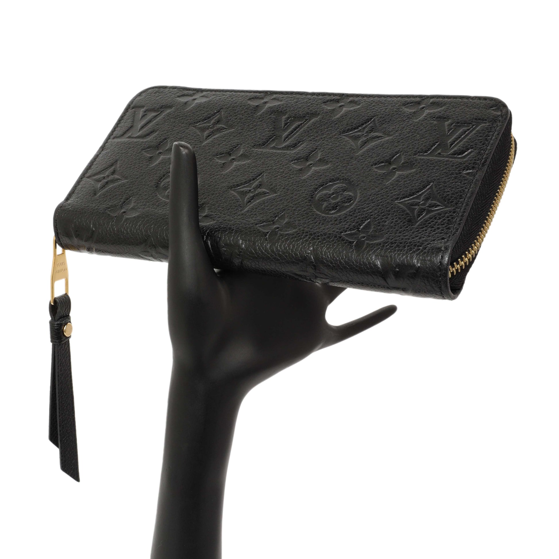 Exclusive Louis Vuitton Black Empreinte Zippy Wallet — Alternate View 15