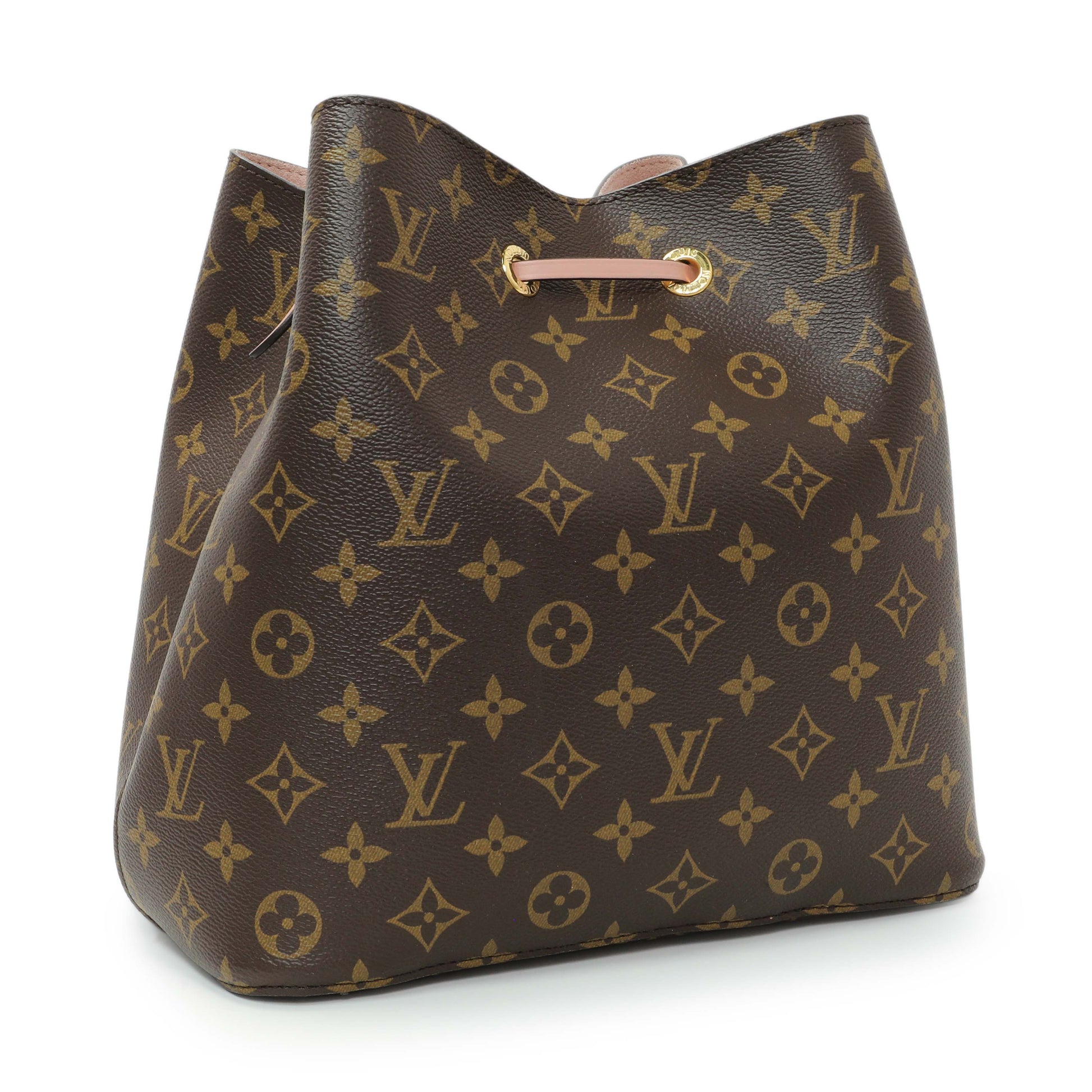 Exclusive Louis Vuitton Rose Poudre Monogram Neonoe MM — Side View