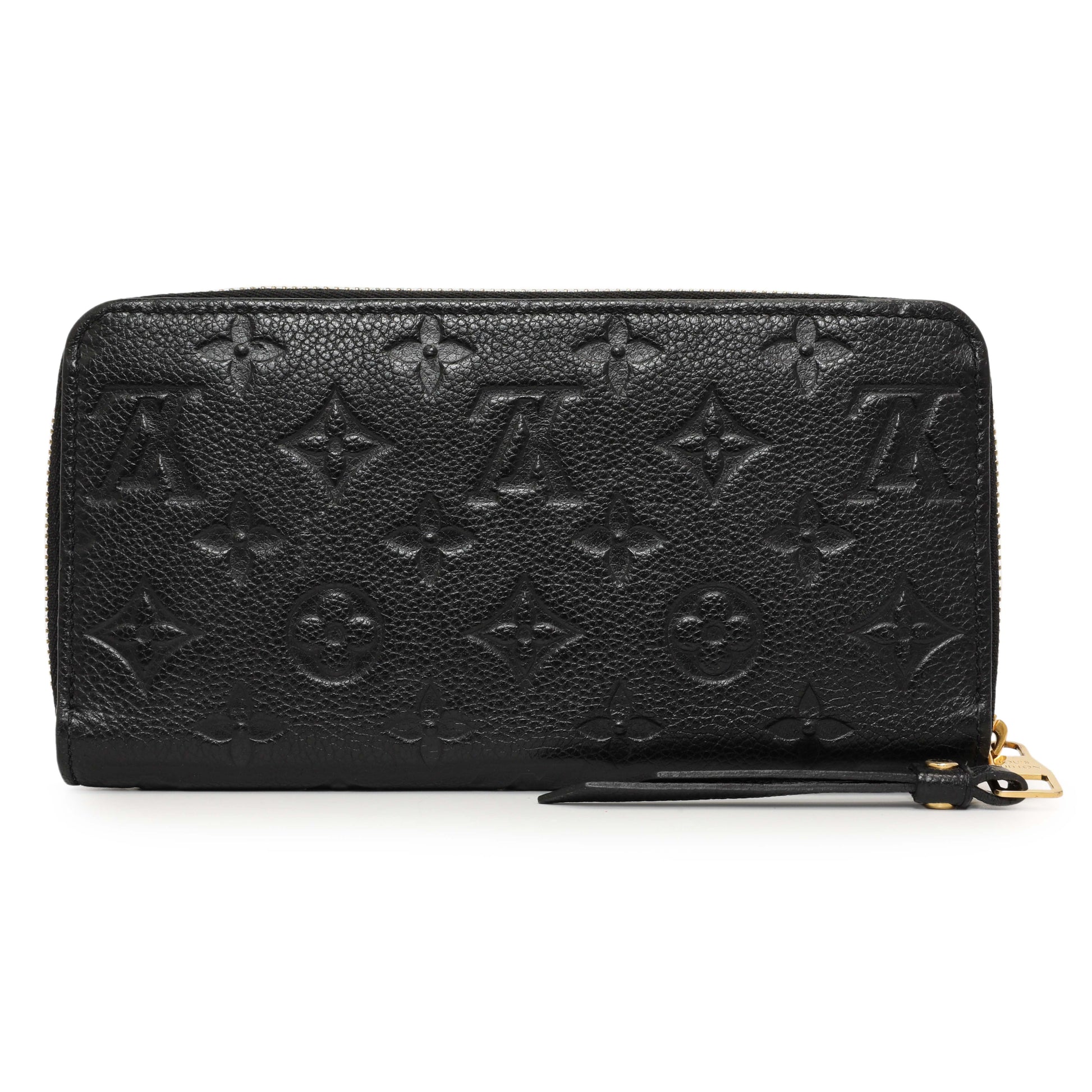Exclusive Louis Vuitton Black Empreinte Zippy Wallet — Side View