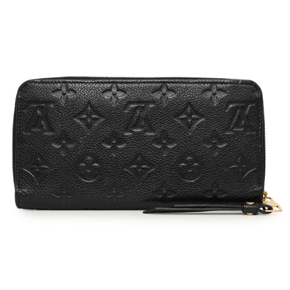 Exclusive Louis Vuitton Black Empreinte Zippy Wallet — Side View