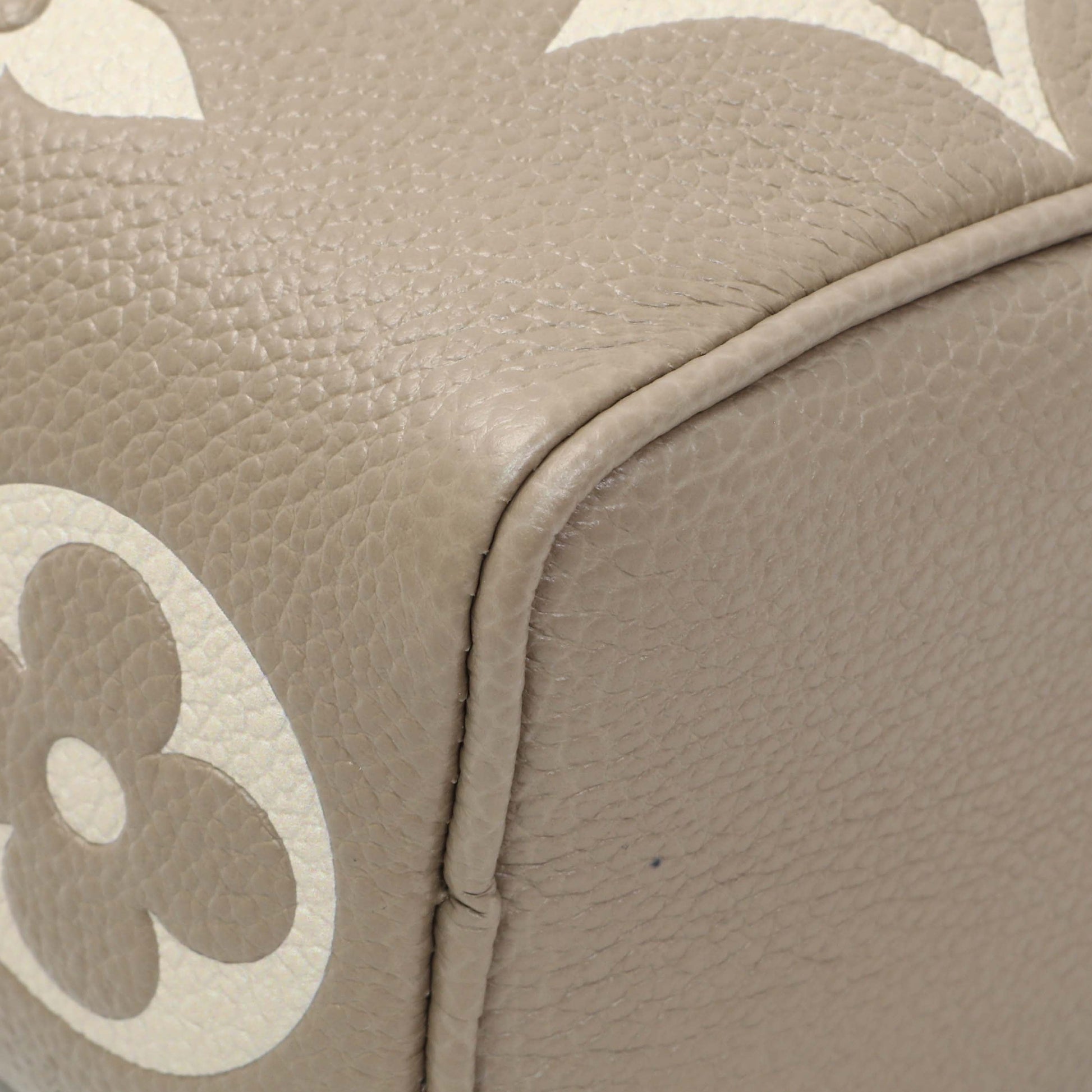 Exclusive Louis Vuitton Tourterelle Grey/Cream Empreinte Giant Monogram Nano Speedy — Alternate View 7