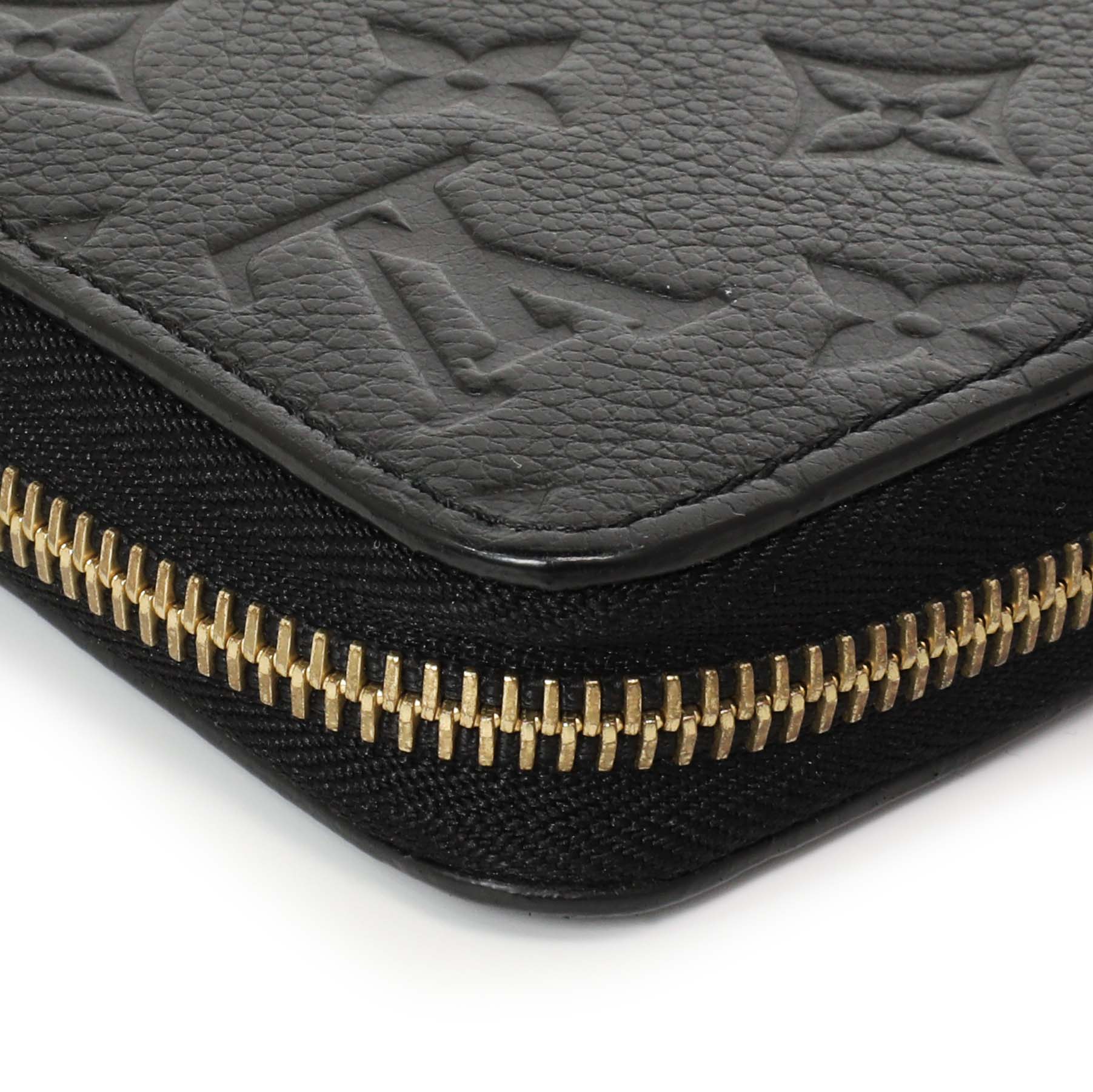 Exclusive Louis Vuitton Black Empreinte Zippy Wallet — Top View
