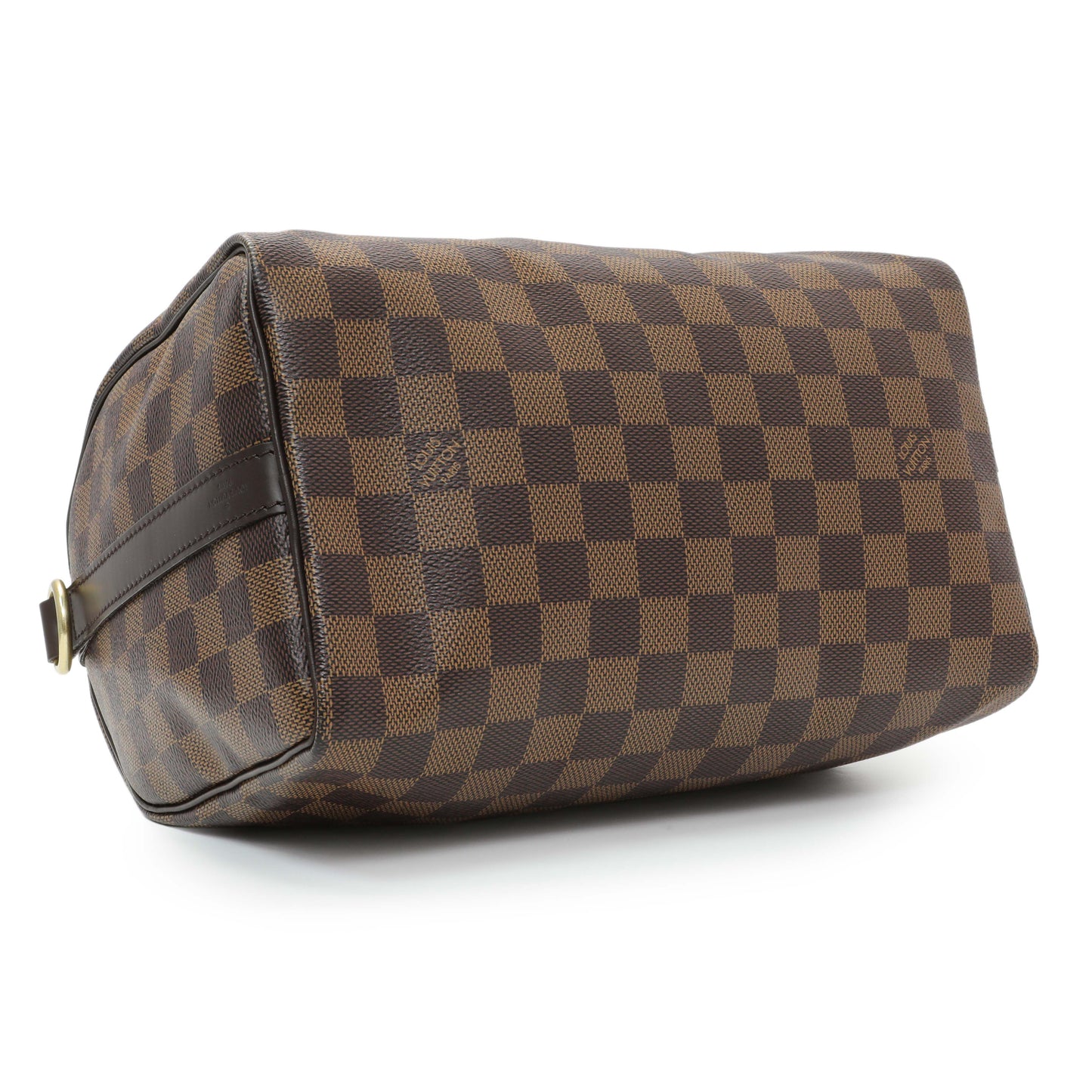Exclusive Louis Vuitton Damier Ebene Speedy Bandouliere 25 — Back View