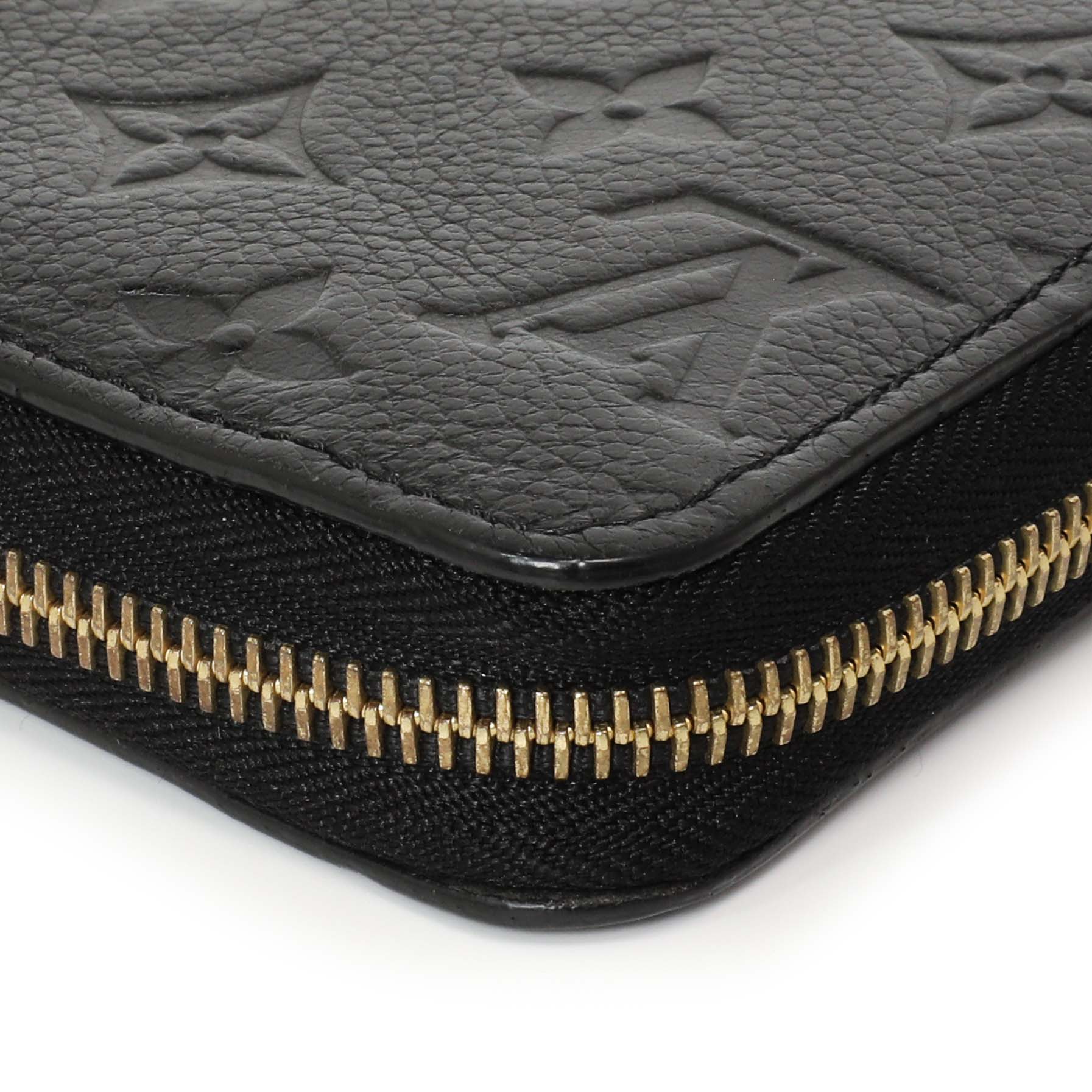 Exclusive Louis Vuitton Black Empreinte Zippy Wallet — Detail View