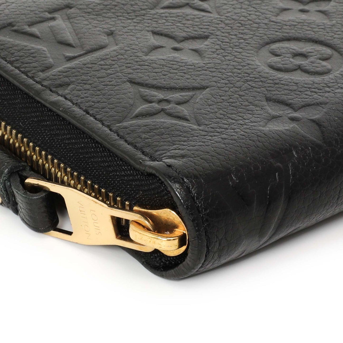 Exclusive Louis Vuitton Black Empreinte Zippy Wallet — Lifestyle View