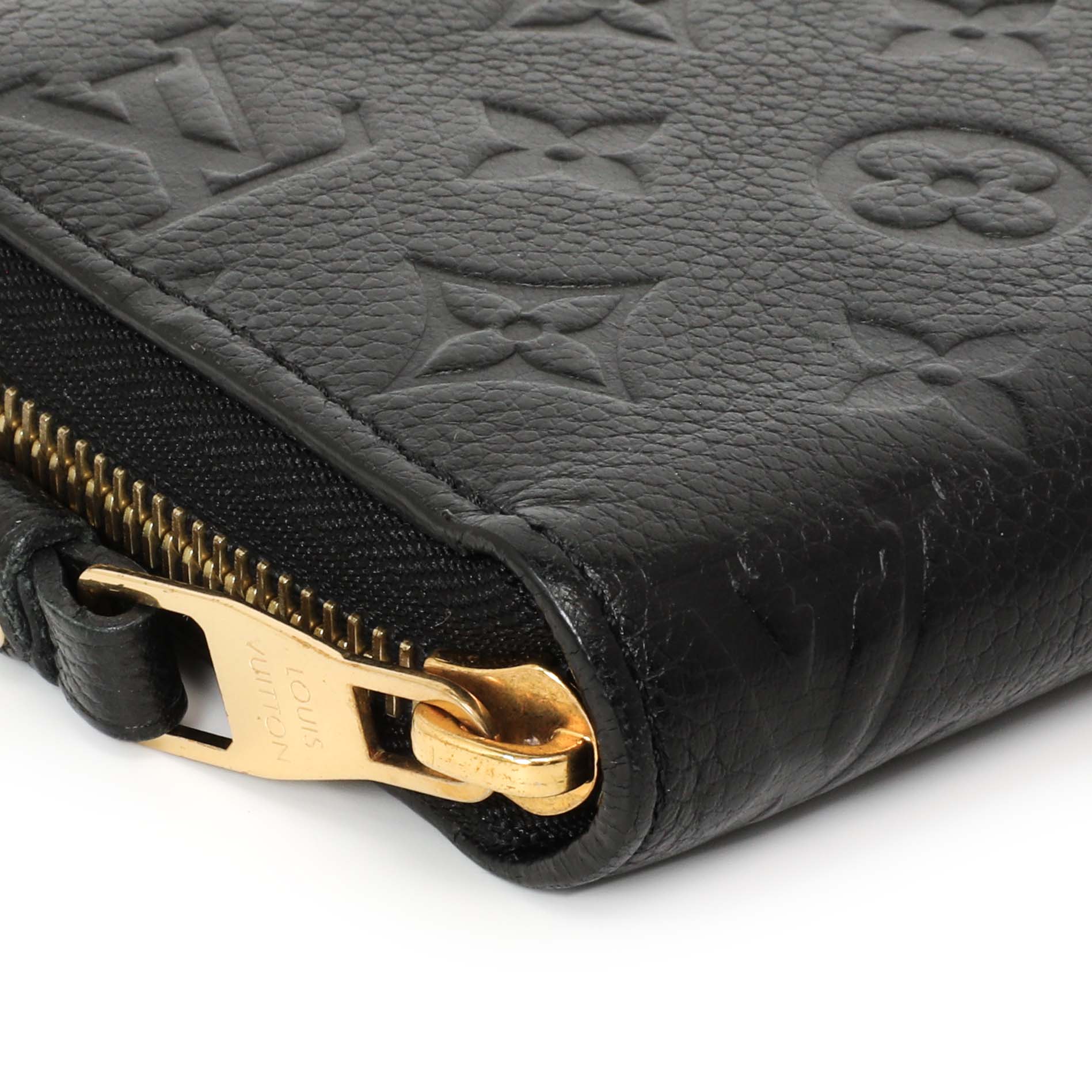 Exclusive Louis Vuitton Black Empreinte Zippy Wallet — Lifestyle View