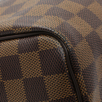 Exclusive Louis Vuitton Damier Ebene Speedy Bandouliere 25 — Top View