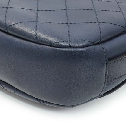 Exclusive Chanel Blue Calfskin Stitched Messenger Flap Bag — Alternate View 7