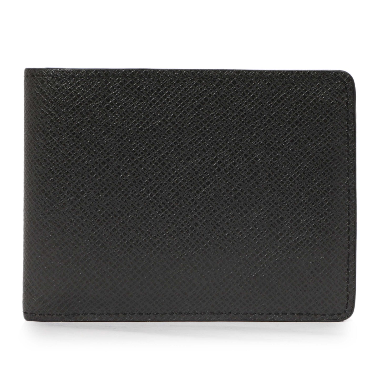Exclusive Louis Vuitton Black Taiga Multiple Wallet — Front View