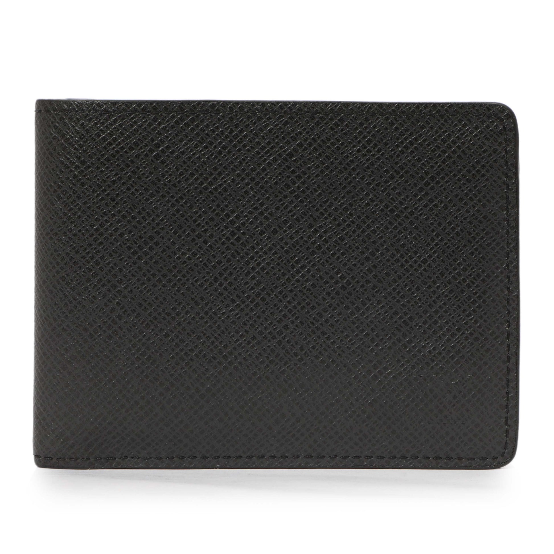 Exclusive Louis Vuitton Black Taiga Multiple Wallet — Front View