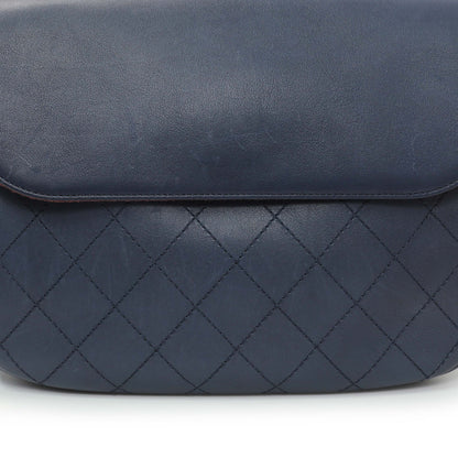 Exclusive Chanel Blue Calfskin Stitched Messenger Flap Bag — Alternate View 11