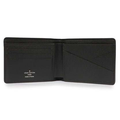 Exclusive Louis Vuitton Black Taiga Multiple Wallet — Top View