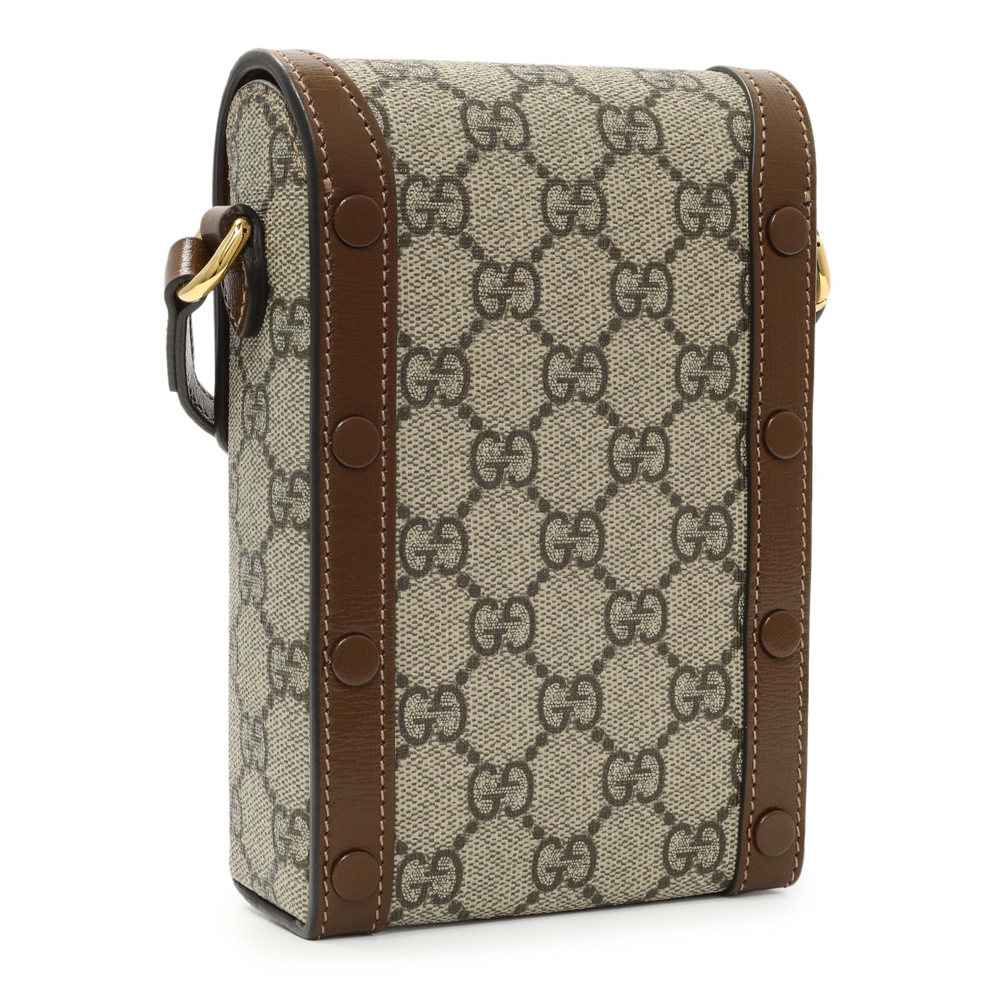 Exclusive Gucci GG Supreme Monogram Mini Horsebit 1955 Shoulder Bag — Side View