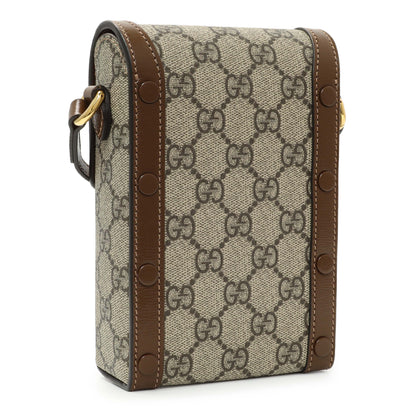 Exclusive Gucci GG Supreme Monogram Mini Horsebit 1955 Shoulder Bag — Side View