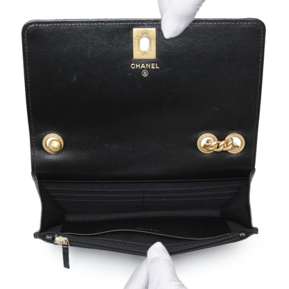 Exclusive Chanel Black Lambskin Quilted Pillow Crush Adjustable Chain Wallet On Chain — Alternate View 10
